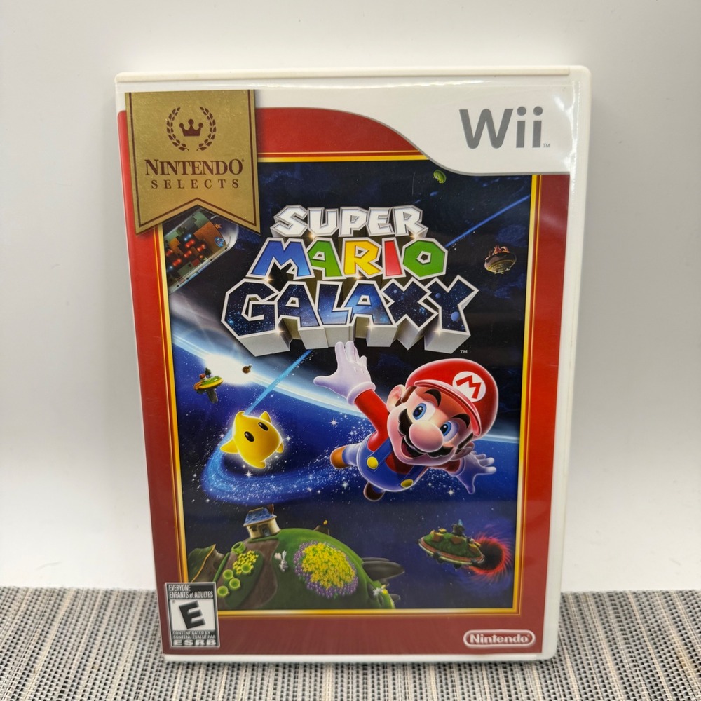 Nintendo Super Mario Galaxy Wii Nintendo Selects Complete CIB Action Platformer